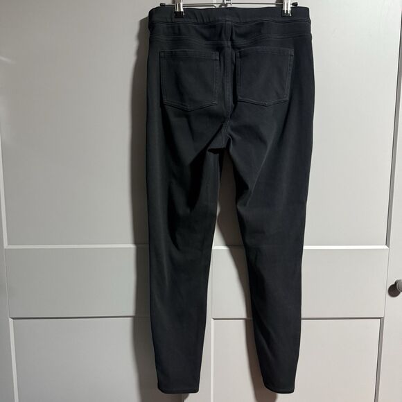 Spanx Women Skinny Leg Elastic Waist Denim Jegging Black Large Waist 31" Stretch - Picture 6 of 11